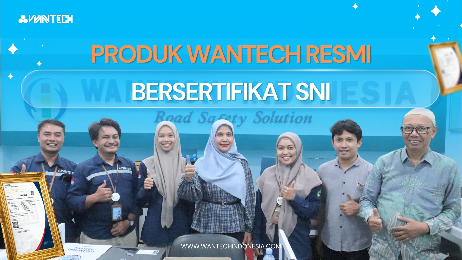 Produk Wantech Indonesia Bersertifikat SNI, Teruji untuk Keselamatan