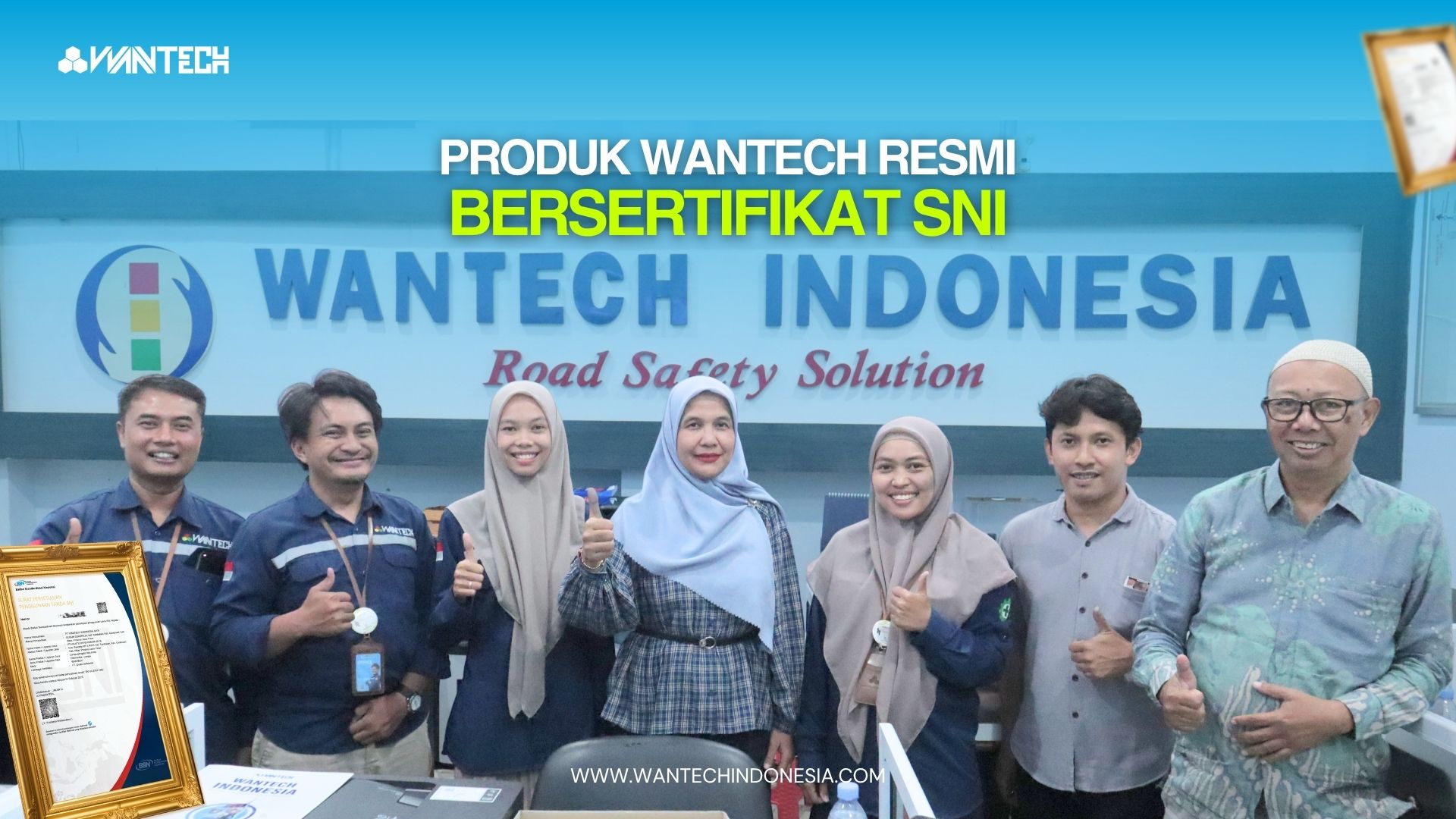 Produk Wantech Indonesia Bersertifikat SNI, Teruji untuk Keselamatan