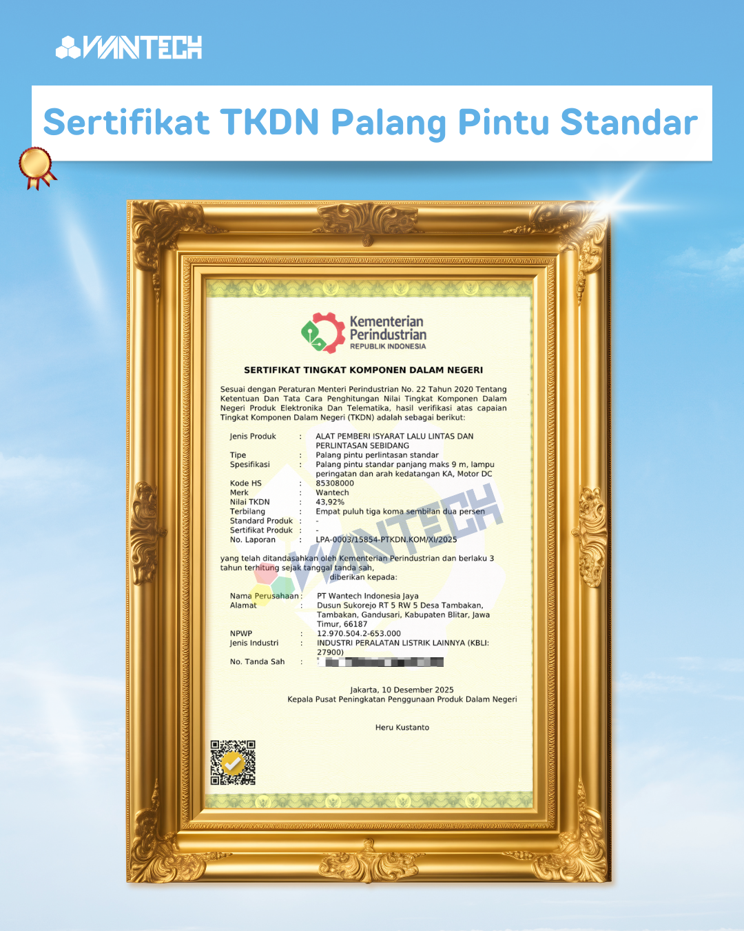 TKDN Palang Pintu Perlintasan